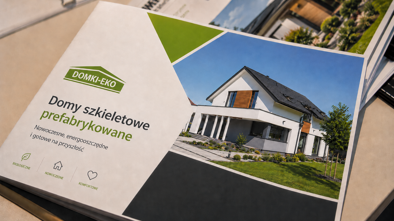 Katalog Domki-Eko z ofertą domów szkieletowych prefabrykowanych